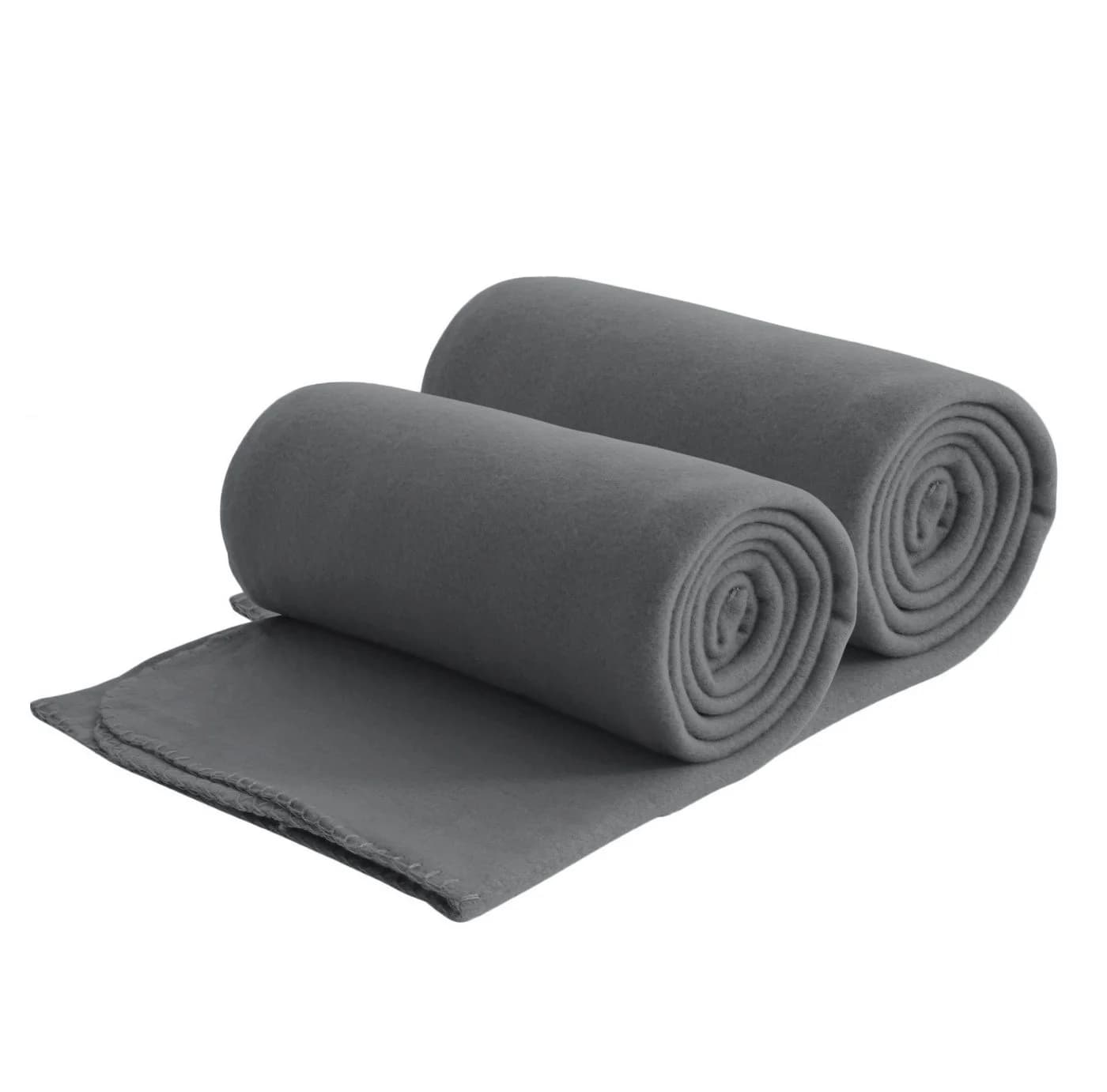 wometo Wohndecke 2er Set eco-line Grau Fleece Antipilling - Bild 2