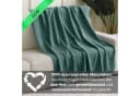 wometo Wohndecke 2er Set eco-line Dunkelgrün Fleece Antipilling Bild 1