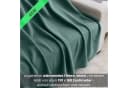 wometo Wohndecke 2er Set eco-line Dunkelgrün Fleece Antipilling Bild 3
