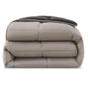 wometo Microfaserbettdecke Plüsch Steppbett Bi-Color Grau Bild 2