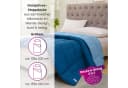 wometo Microfaserbettdecke Bi-Color Blau Ganzjahr Steppbett Bild 1
