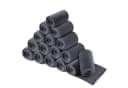 wometo Wohndecke 16er Set Grau Fleecedecke Wellenrand Anti-Pilling Bild 2