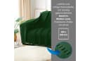 wometo Wohndecke 16er Set WAVE Fleecedecke Grün/Grau Bild 1