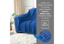 wometo Wohndecke 16er Set WAVE Fleecedecke blau/grau Bild 1