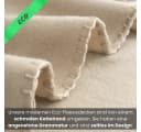 wometo Wohndecke 2er Set eco-line Fleece Beige Antipilling Bild 4