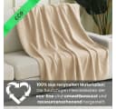wometo Wohndecke 2er Set eco-line Fleece Beige Antipilling Bild 5