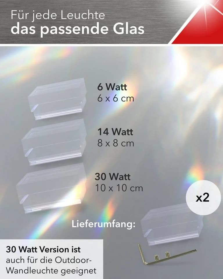 SpiceLED Lampenschirm ShineLED Acrylglas Upgrade 60mm x 60mm für 6W matt - Bild 4