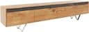 DELIFE Lowboard Stonegrace Akazie Natur Steinfurnier 4 Schubladen Bild 1