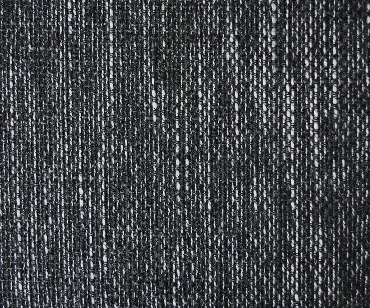 DELIFE Hocker Clovis Schwarz Weiß Kunstleder Strukturstoff - Bild 4