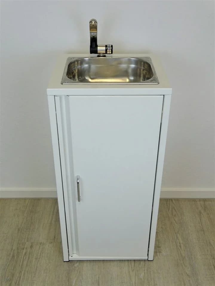 SRM Design Mobiles Edelstahl-Waschbecken Weiß Camping - Bild 2
