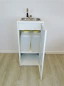 SRM Design Mobiles Edelstahl-Waschbecken Weiß Camping Bild 4