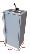 SRM Design Mobiles Edelstahl-Waschbecken Weiß Camping Bild 5