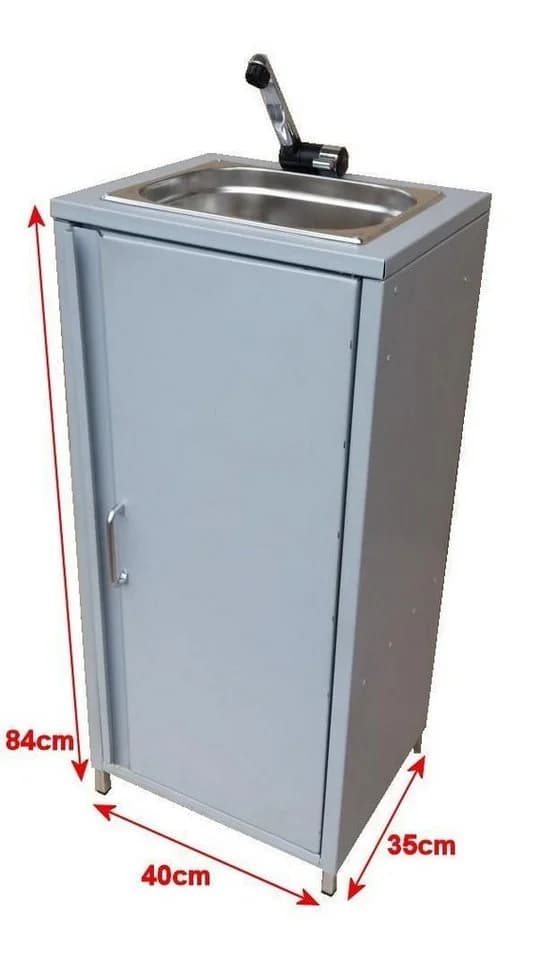 SRM Design Mobiles Edelstahl-Waschbecken Weiß Camping - Bild 5