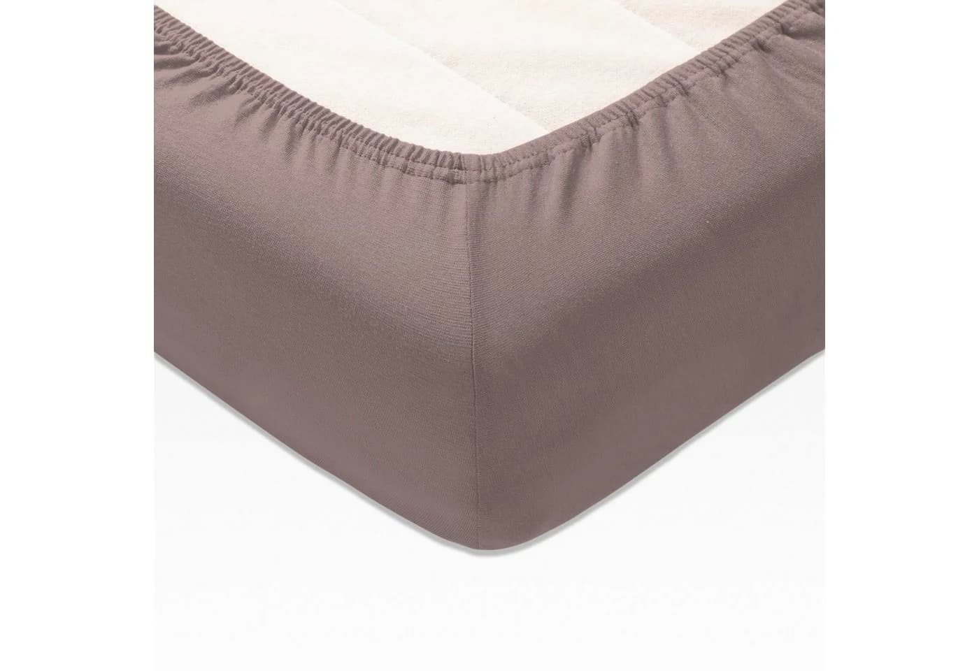 JOOP! Spannbettlaken UNI Taupe Mako-Jersey
