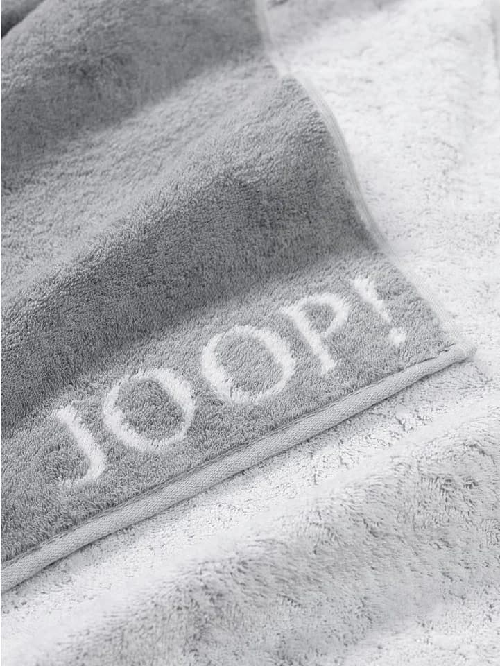 JOOP! CLASSIC DOUBLEFACE Seifentuch-Set 3-teilig Silber 100% Baumwolle