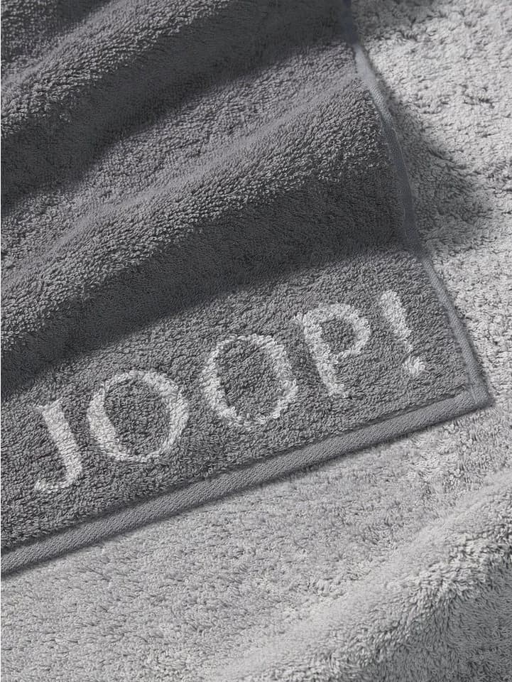 JOOP! LIVING CLASSIC DOUBLEFACE Gästetuch-Set 3-tlg. Anthrazit Frottee
