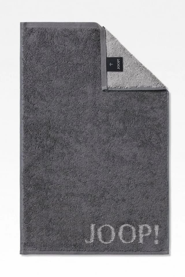 JOOP! LIVING CLASSIC DOUBLEFACE Gästetuch-Set 3-tlg. Anthrazit Frottee - Bild 2