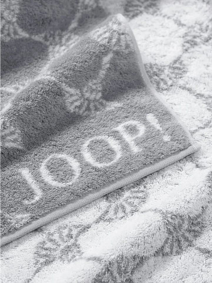 JOOP! CLASSIC CORNFLOWER Handtuch-Set 2-tlg. Silber Kornblumenmuster