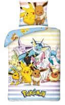 Halantex Kinder-Bettwäsche Set 2x Pikachu 135x200 & 80x80 100% Baumwolle Bild 1