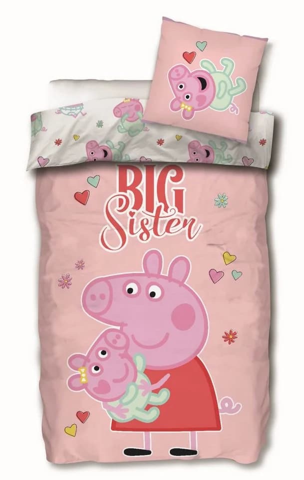 SkyBrands Peppa Wutz Bettwäsche Doppelpack 135x200 cm Baumwolle Bunt - Bild 5