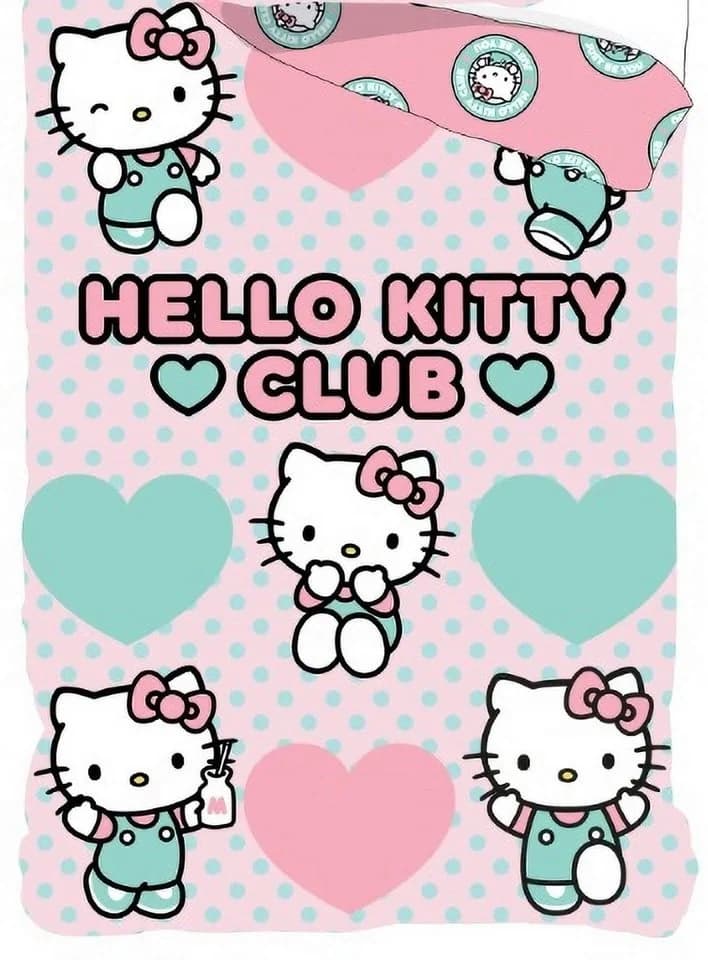 BrandMac Hello Kitty Wendebettwäsche 2x Set 135x200 & 80x80 Baumwolle - Bild 5