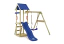Wickey Spielturm TinyWave Holz mit Schaukel Rutsche Sandkasten Bild 2
