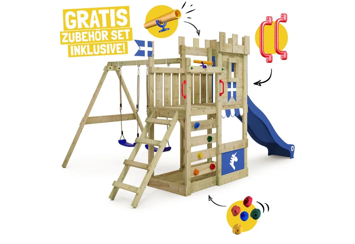 Wickey Spielturm RoyalFlyer Abenteuer-Spielgerät für Garten