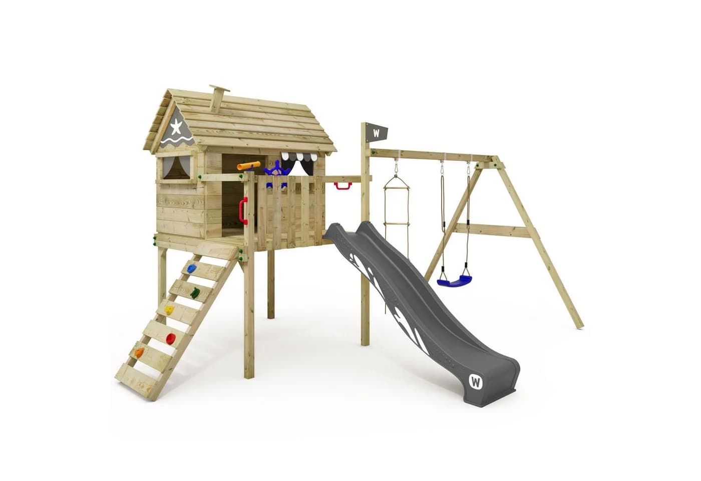 Wickey Spielturm Smart Travel Abenteuer-Stelzenhaus für kreative Gartenabenteuer - Bild 2