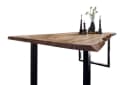 SAM® Baumkantentisch Neapel Massivholz Akazie mit Metallgestell U-Form Bild 2