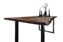 SAM® Baumkantentisch Neapel Massivholz Akazie Schwarz Industrial Bild 2