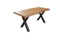 SAM® Baumkantentisch Larne massiv Akazienholz X-Gestell Metall Bild 3