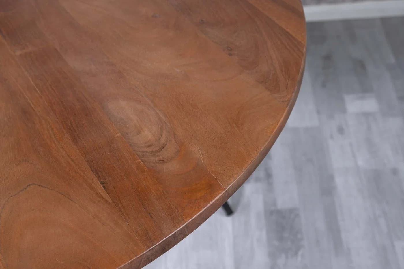 SAM Esstisch Nami rund 110 cm Akazienholz massiv nussbaumfarben - Bild 5