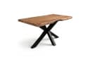 SAM® Baumkantentisch Paulina Akazienholz massiv Beige Schwarz Bild 2
