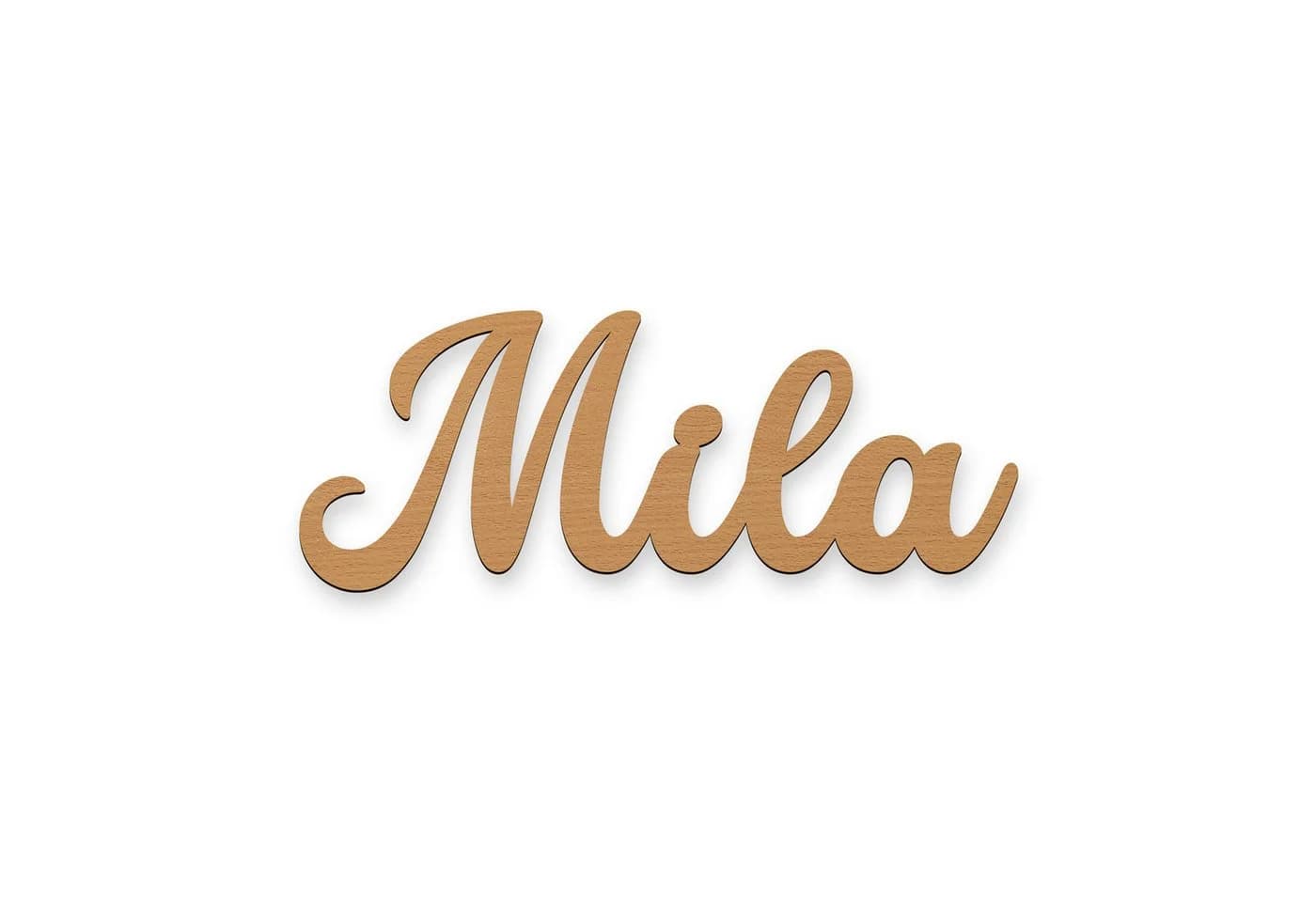 Namofactur Namensschild Mila Wanddeko MDF Holz Beige - Bild 2