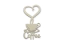Namofactur 3D-Wandtattoo Kaffee Deko Holz Wandtattoo Kaffeetasse Herz Dampf Wandbild Bild 2