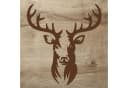 Namofactur Wanddekoobjekt XXL Hirsch Kopf Motiv Holz Deko Bild 2