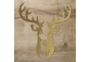 Namofactur Wanddekoobjekt Hirsch Kopf Motiv 2-teilig Holz Deko Bild 2