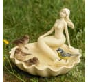 BOLTZE Vogeltränke Romantische 2er Set Meerjungfrauen Kunstharz Beige Bild 5