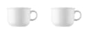 Thomas Porzellan Kaffee-Obertasse 2-tlg. Weiß Porzellan Bild 1