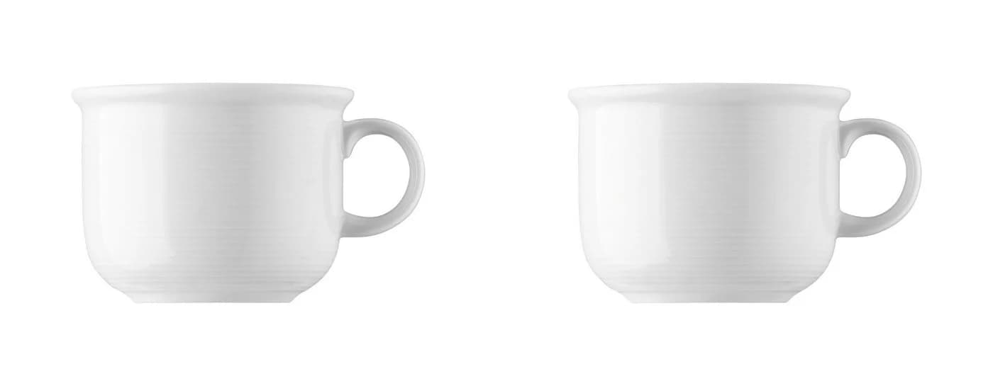 Thomas Porzellan Kaffee-Obertasse 2-tlg. Weiß Porzellan