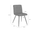 LC Home Esszimmerstuhl Barnet Samt Senfgelb Modern Bild 3