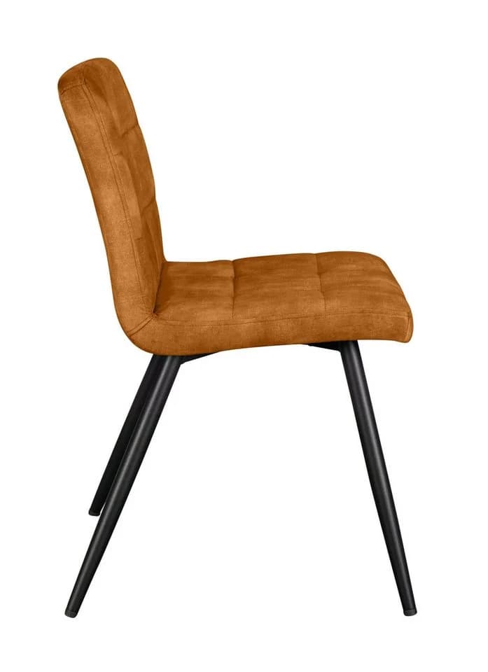 LC Home Esszimmerstuhl Barnet Samt Senfgelb Modern - Bild 5