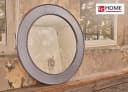 LC Home Wandspiegel Barock Ø90 cm mit Perlenumrandung Bild 1
