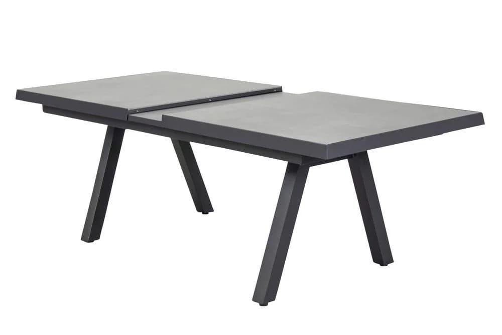 LC Garden Gartentisch Ausziehbar Aluminium Keramik