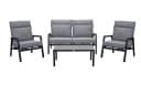 LC Garden Sondrino Living Lounge Set 4tlg. XL Anthrazit Aluminium Bild 2