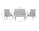 LC Garden Sondrino Living Lounge Set 4tlg. XL Anthrazit Aluminium Bild 3