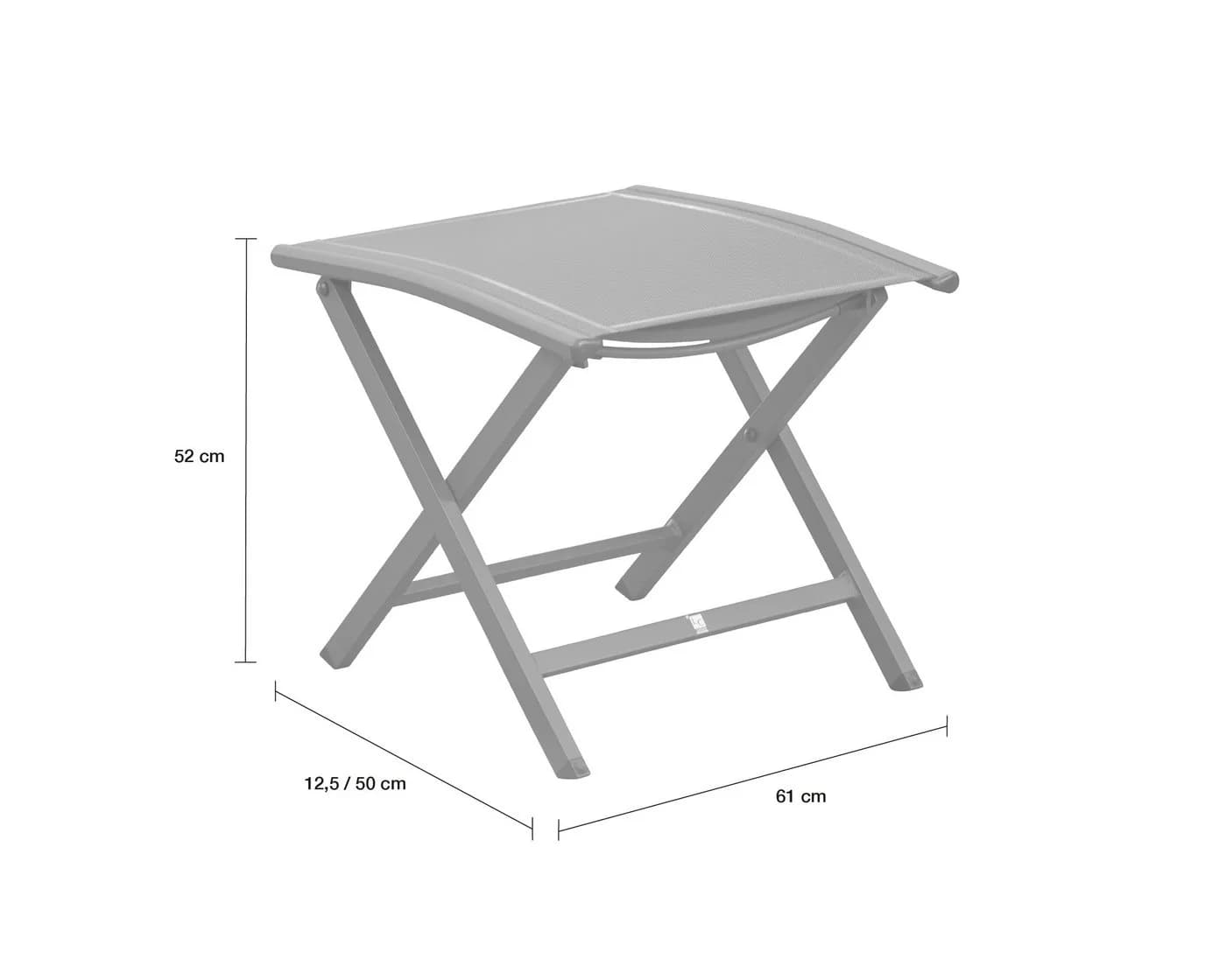 LC Garden Polsterhocker Unicamo anthrazit Aluminium - Bild 3