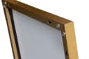 LC Home Wandspiegel Aluminiumgestell Schwarz Gold 2-in-1 Bild 3