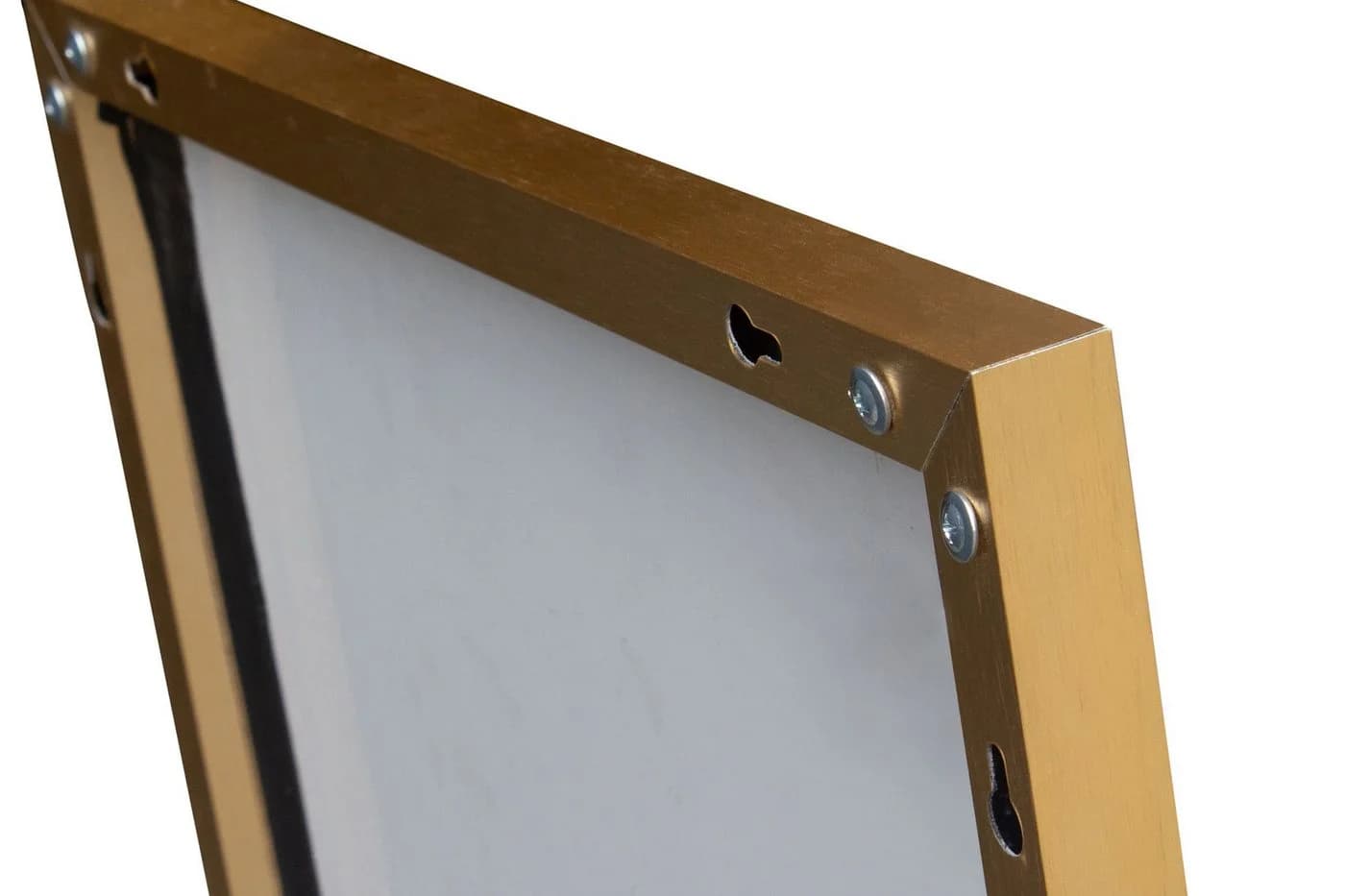 LC Home Wandspiegel Aluminiumgestell Schwarz Gold 2-in-1 - Bild 3