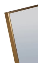 LC Home Wandspiegel Aluminiumgestell Schwarz Gold 2-in-1 Bild 4